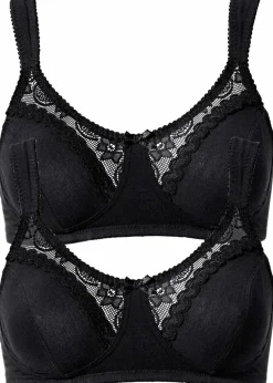 BH ohne Bügel mit Bio-Baumwolle (2er Pack)