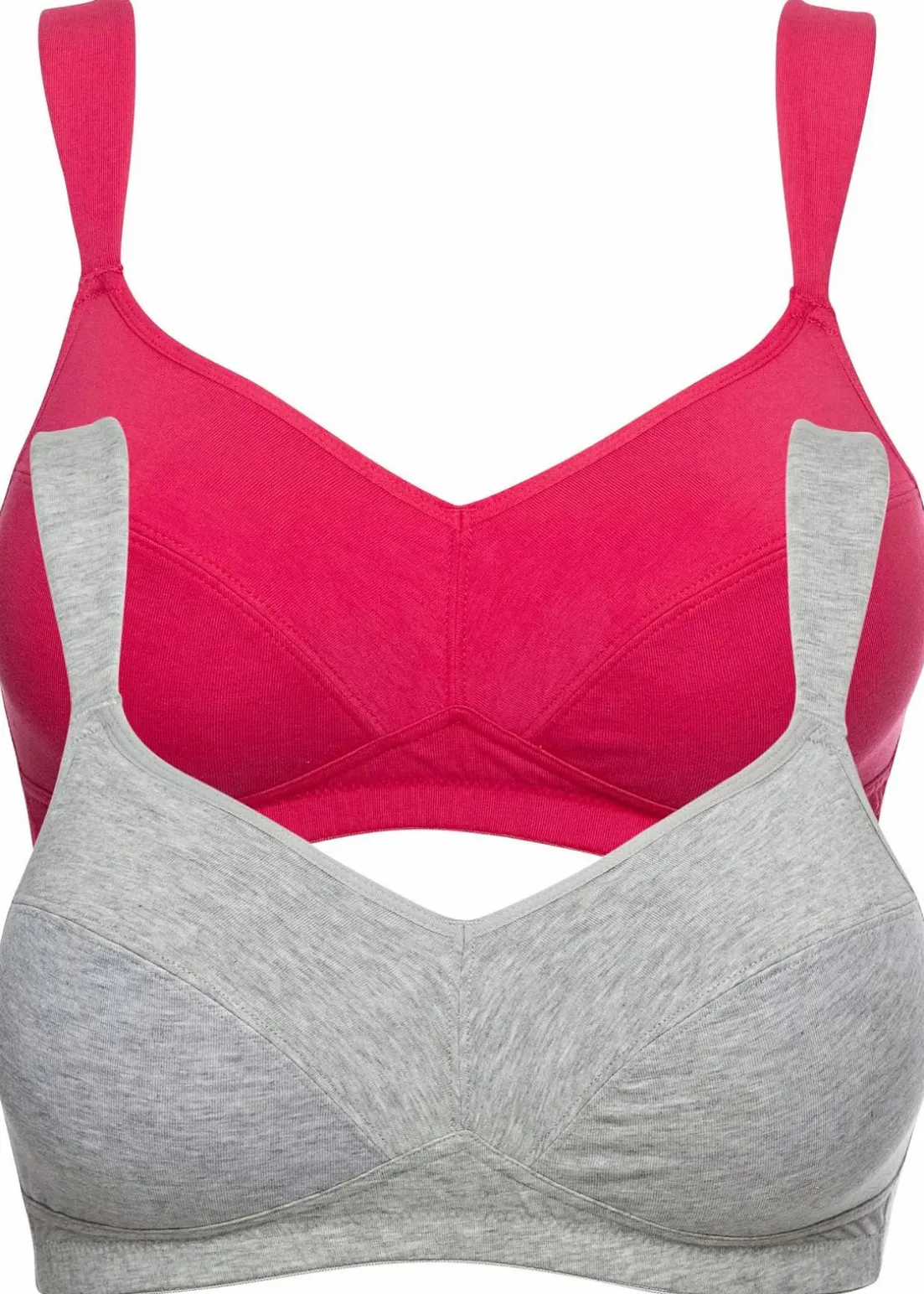 BH ohne Bügel mit Bio-Baumwolle (2er Pack)