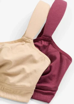 BH ohne Bügel mit Bio-Baumwolle (2er Pack)