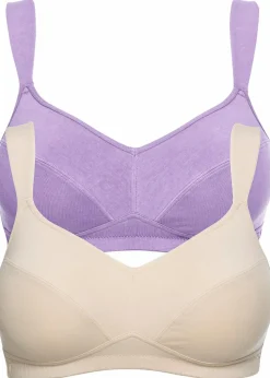 BH ohne Bügel mit Bio-Baumwolle (2er Pack)