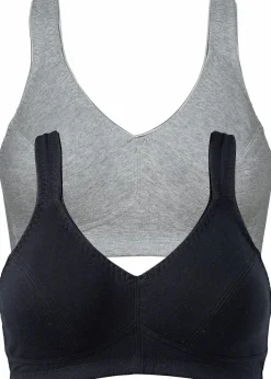 BH ohne Bügel mit Bio-Baumwolle (2er Pack)