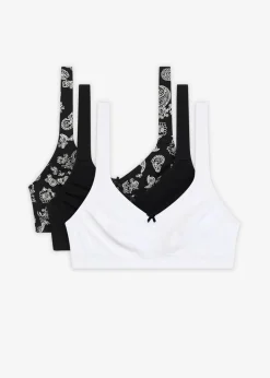 BH ohne Bügel mit Bio-Baumwolle (3er Pack)