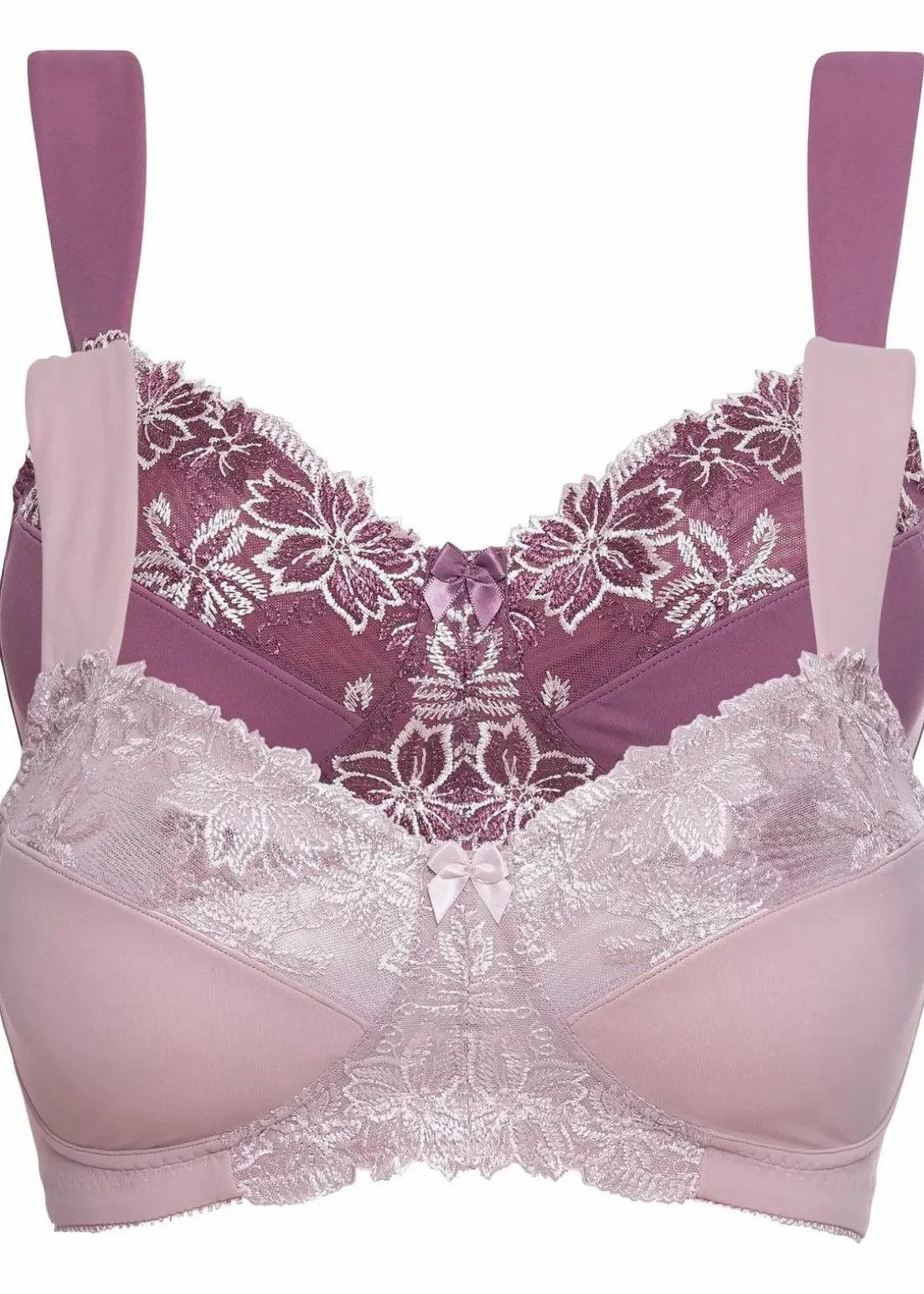 BH ohne Bügel mit gepolsterten Trägern (2er Pack)