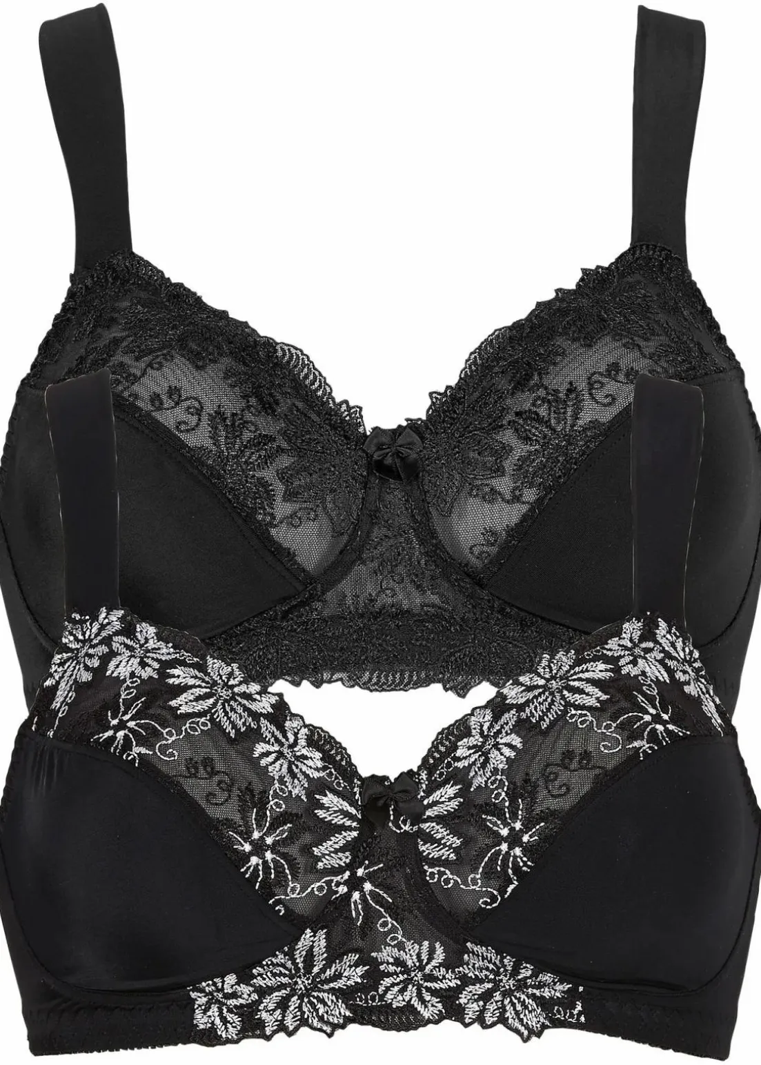 BH ohne Bügel mit gepolsterten Trägern (2er Pack)