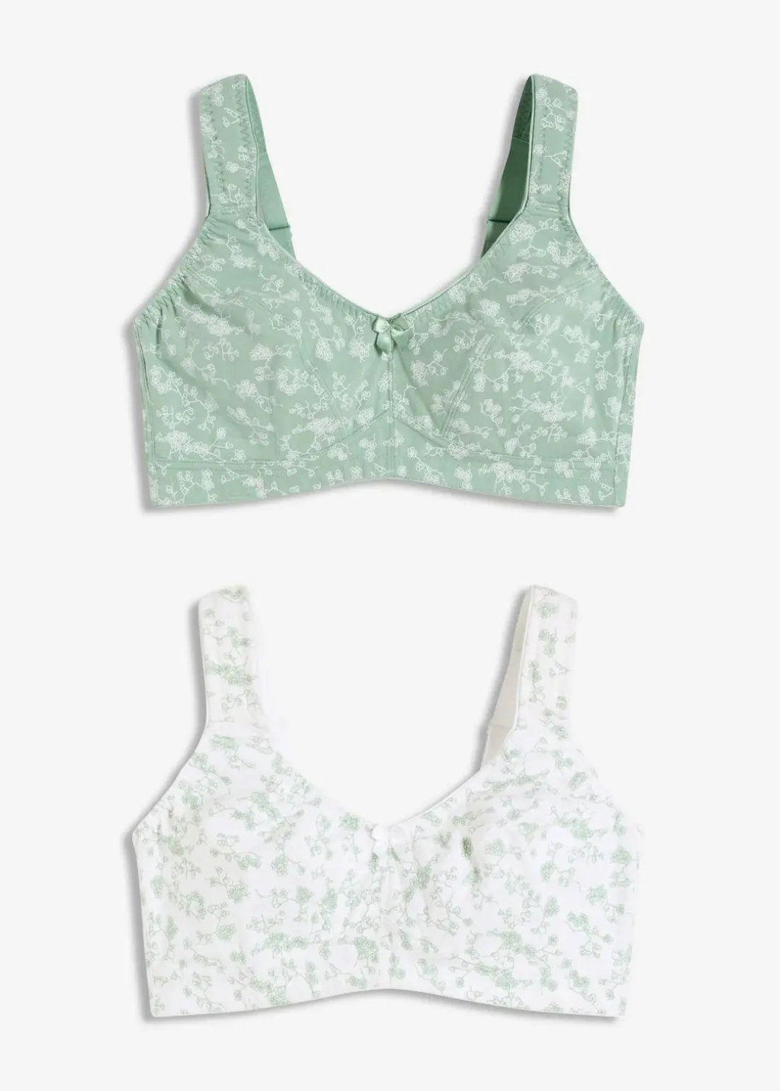 BH ohne Bügel mit weicher Bio-Baumwolle (2er Pack)