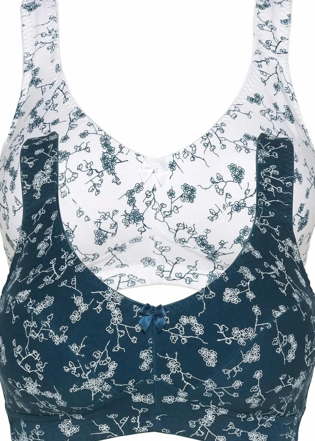 BH ohne Bügel mit weicher Bio-Baumwolle (2er Pack)