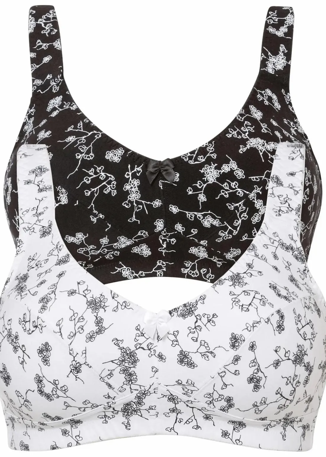 BH ohne Bügel mit weicher Bio-Baumwolle (2er Pack)