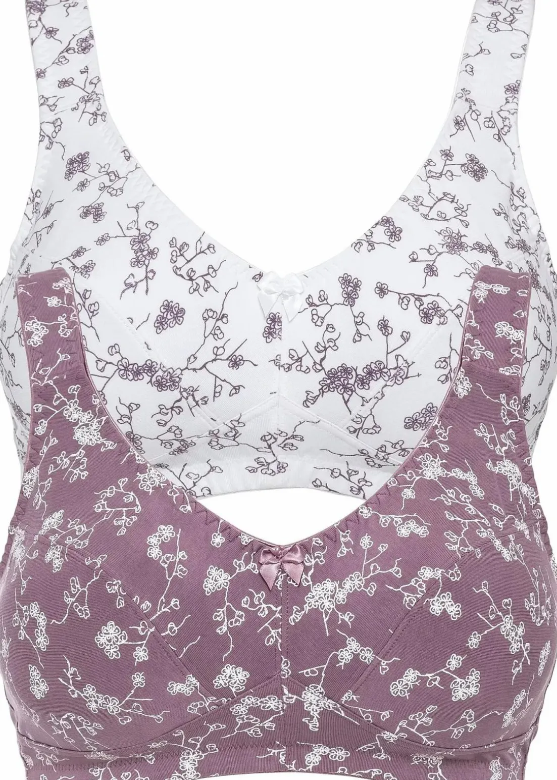 BH ohne Bügel mit weicher Bio-Baumwolle (2er Pack)