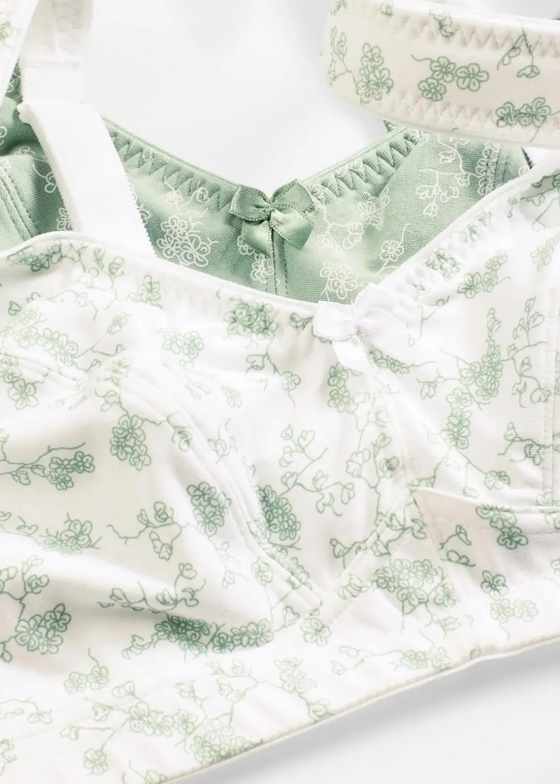 BH ohne Bügel mit weicher Bio-Baumwolle (2er Pack)