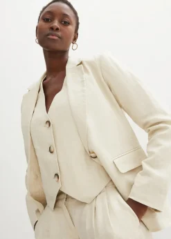 Blazer aus reinem Leinen