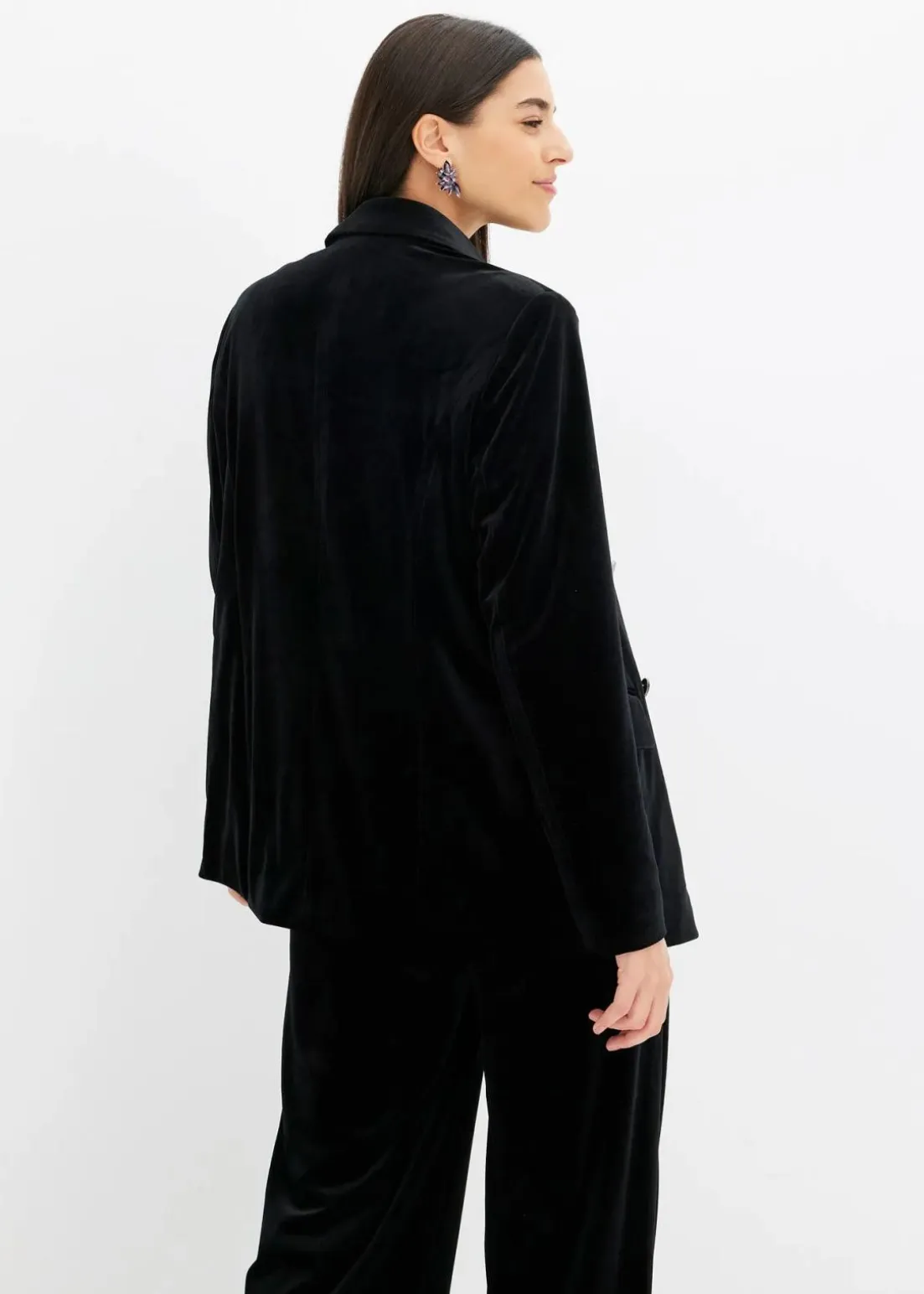 Blazer aus softem Samt