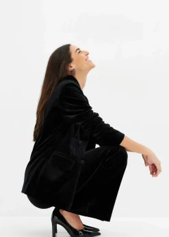 Blazer aus softem Samt