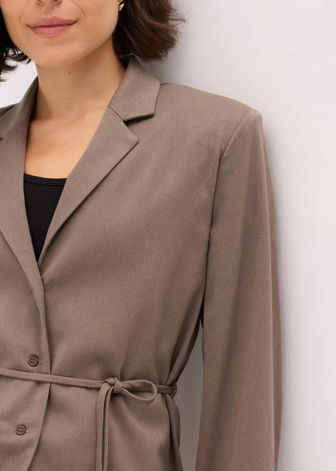 Blazer aus Viskose-Mix