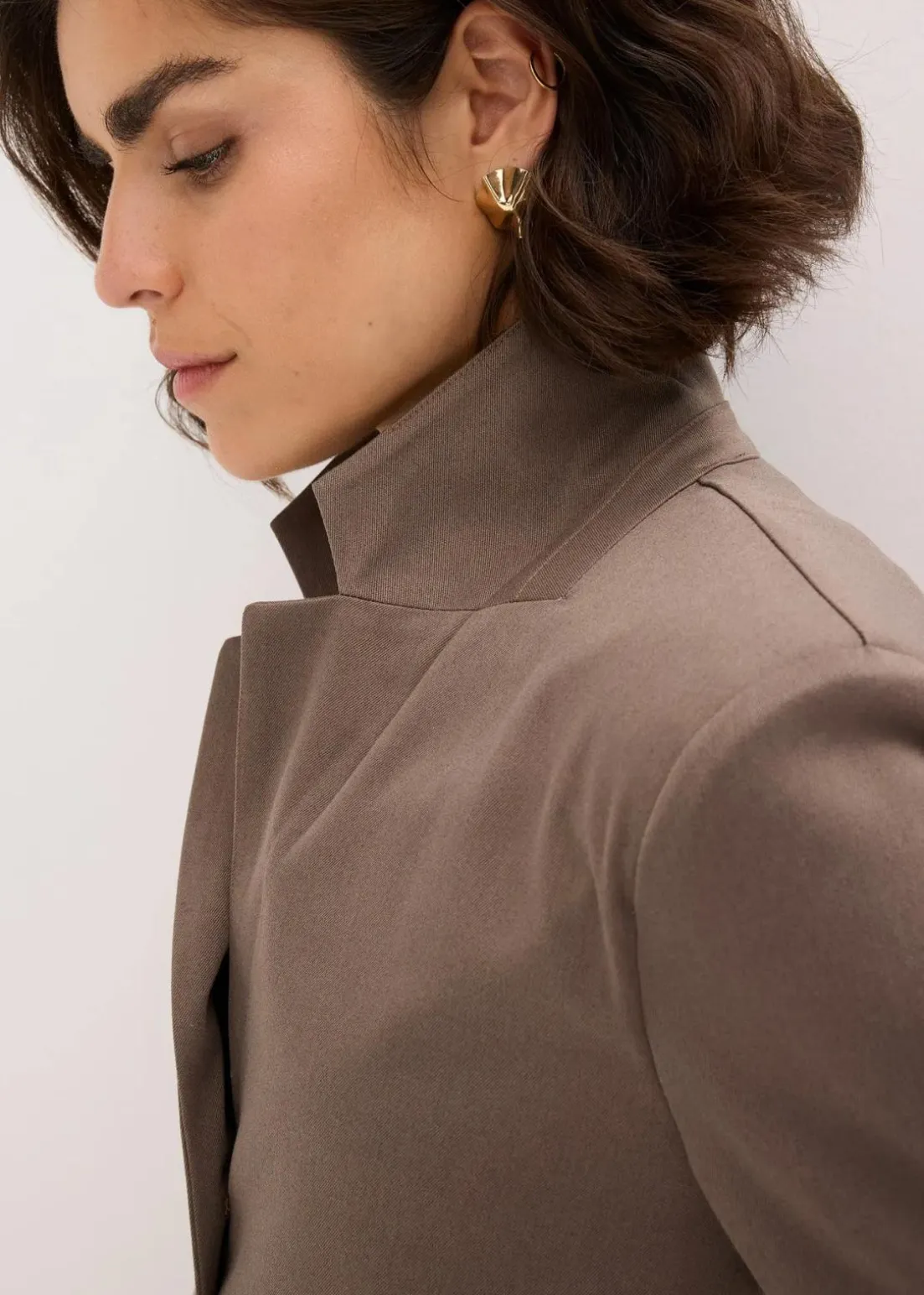 Blazer aus Viskose-Mix