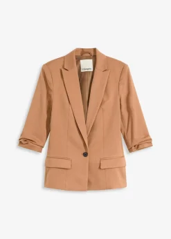 Blazer mit drapierten Ärmeln