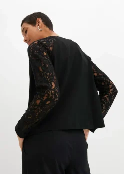 Blazer mit Spitzenärmeln