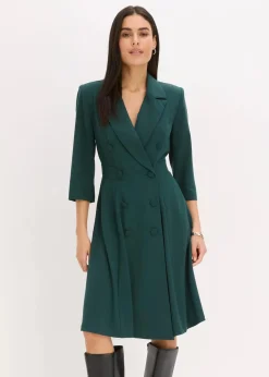 Blazerkleid mit ausgestelltem Rockteil