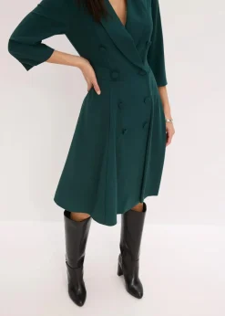 Blazerkleid mit ausgestelltem Rockteil