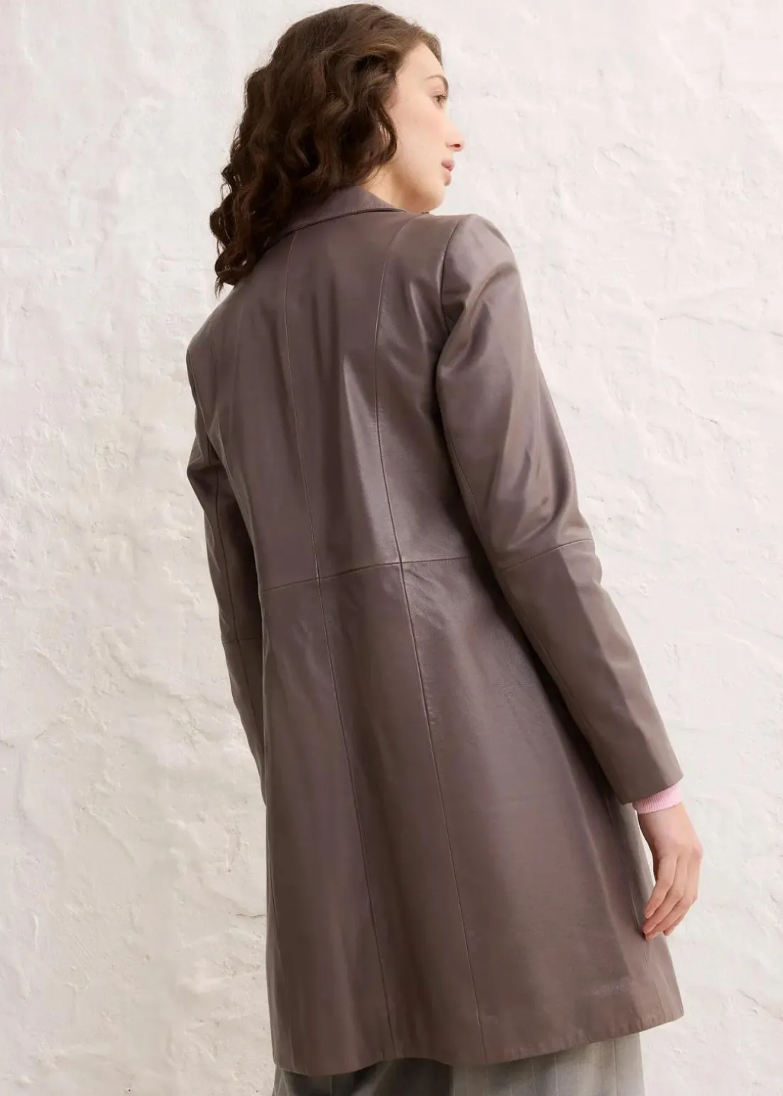 Blazermantel aus Lammnappa