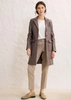 Blazermantel aus Lammnappa