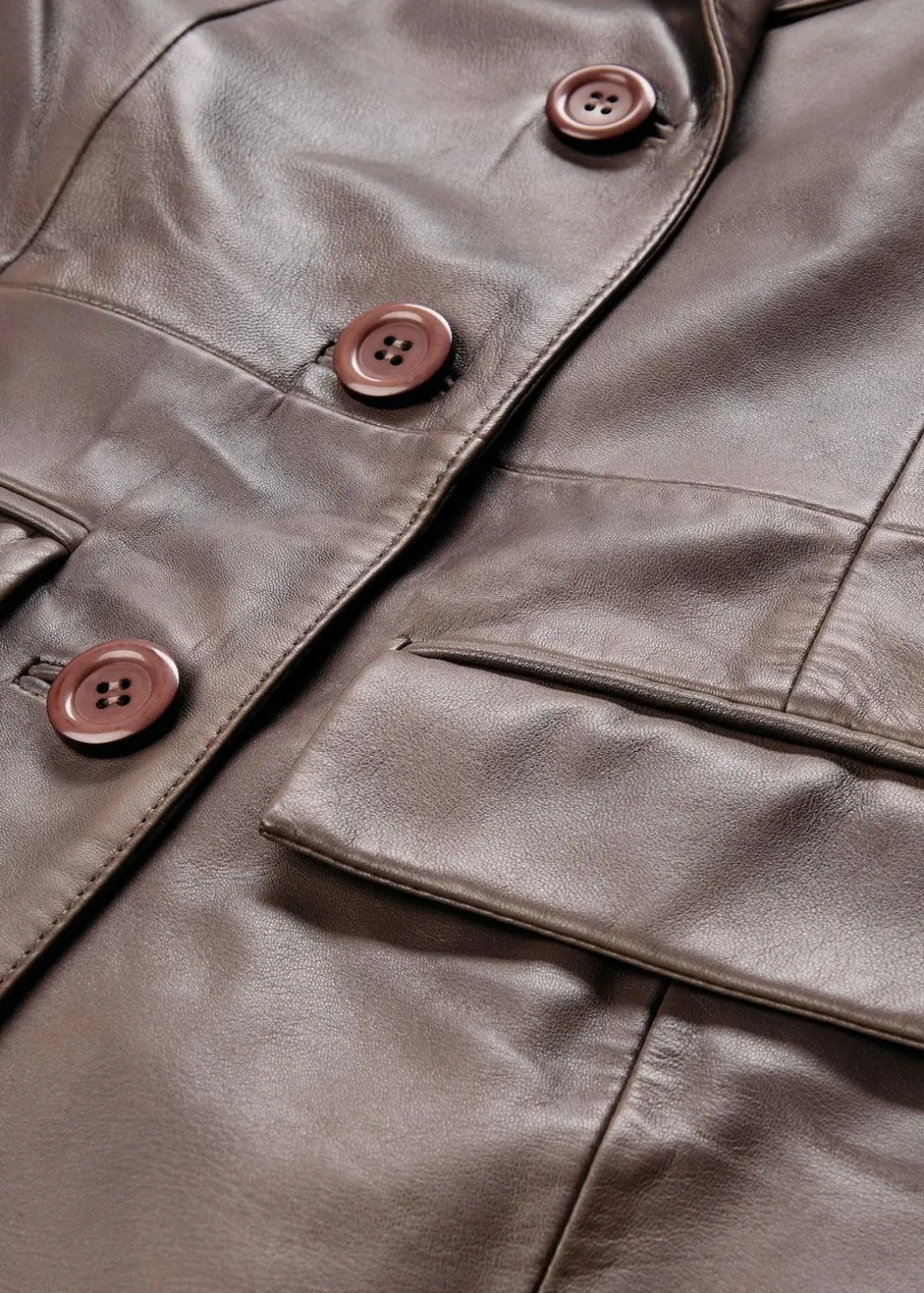 Blazermantel aus Lammnappa