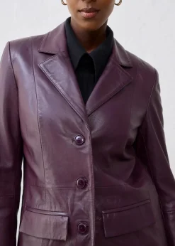 Blazermantel aus Lammnappa