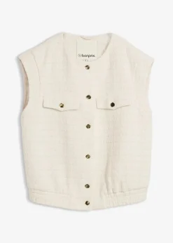 Blazerweste mit Wollanteil