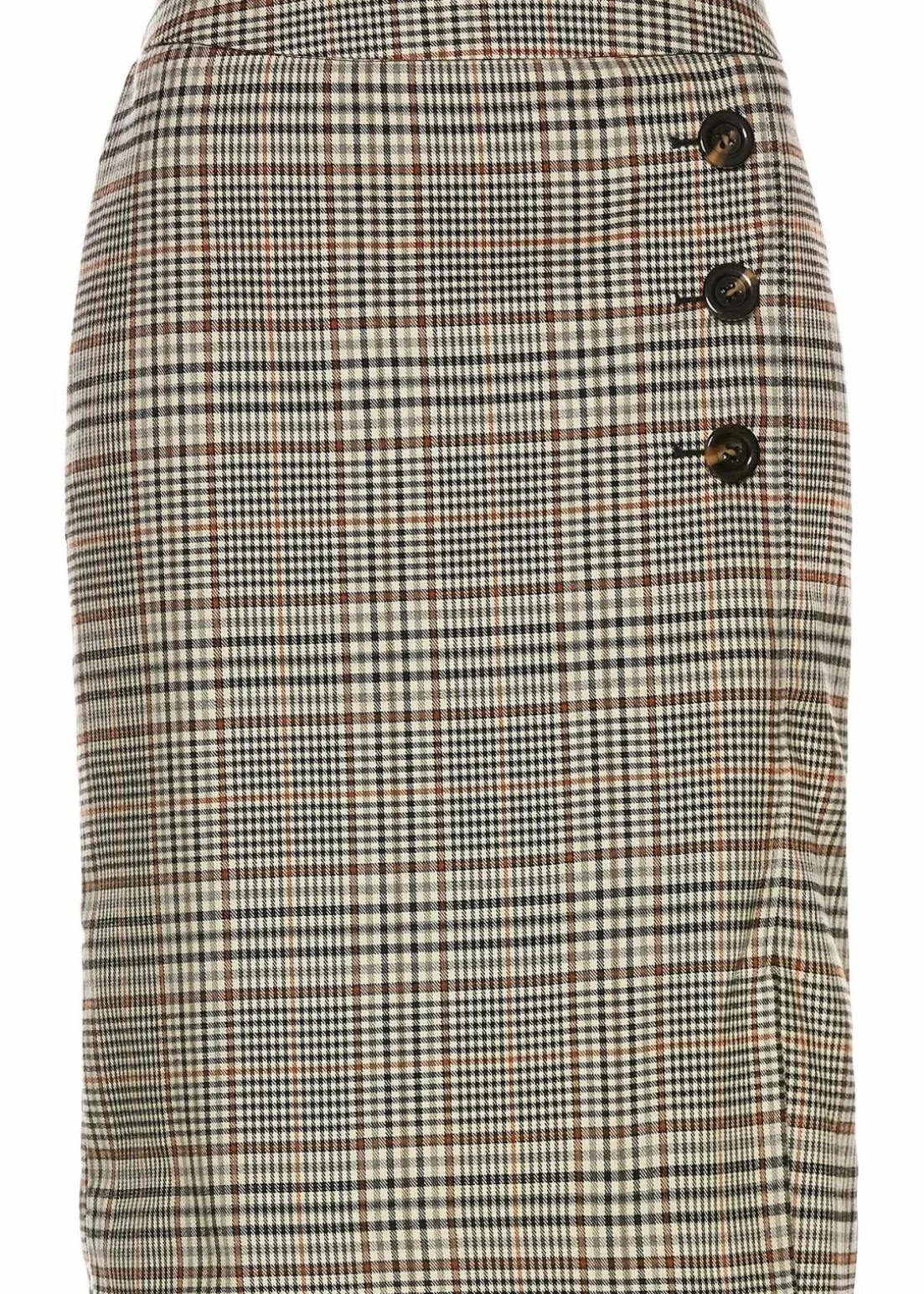 Bleistiftrock mit Knöpfen