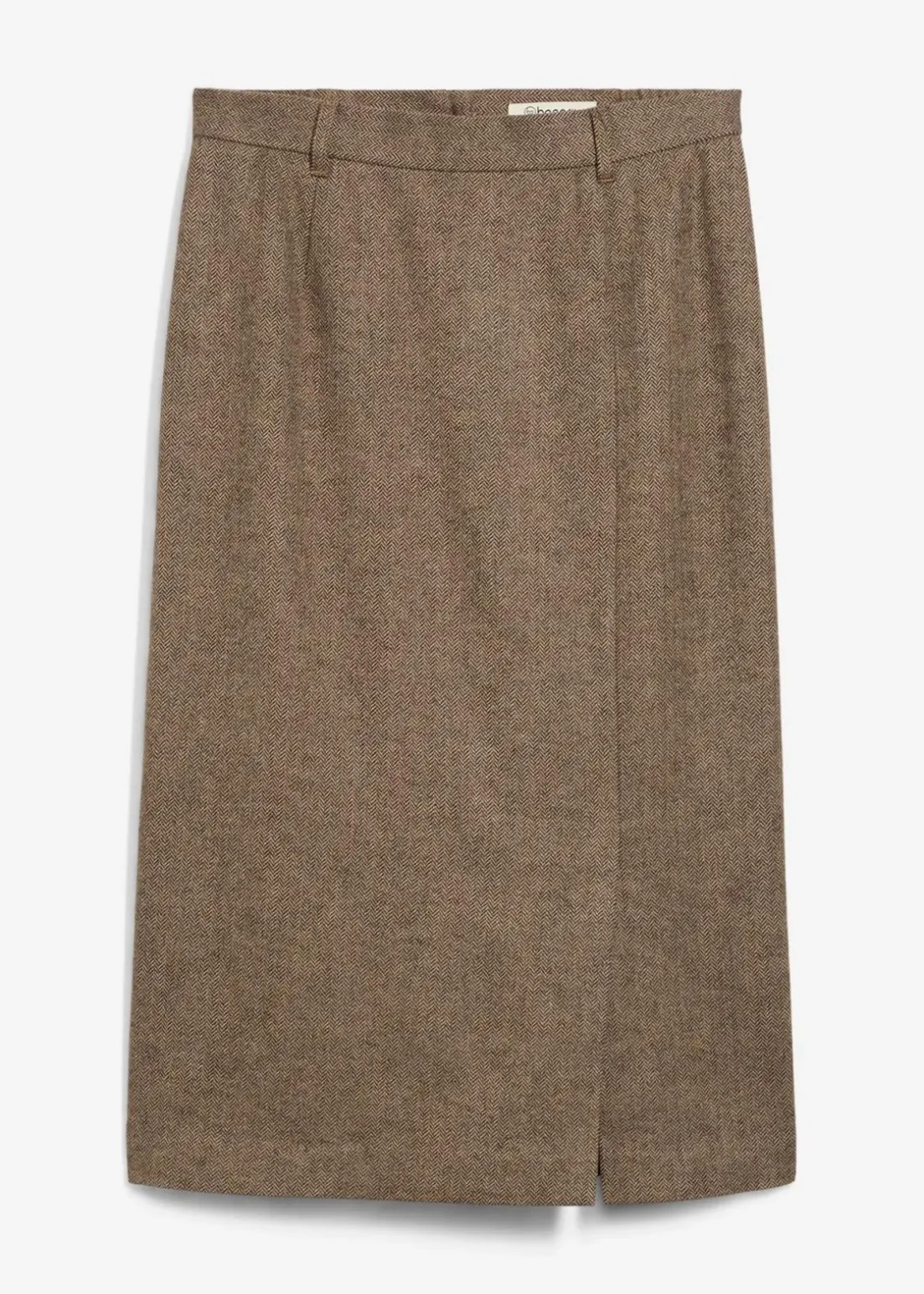 Bleistiftrock mit weichem Wollanteil