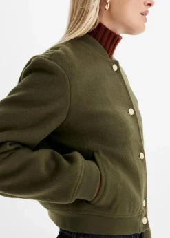 Blouson in Wolloptik