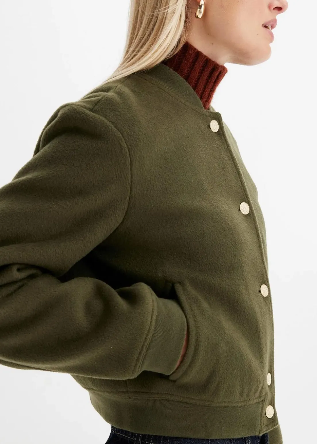 Blouson in Wolloptik