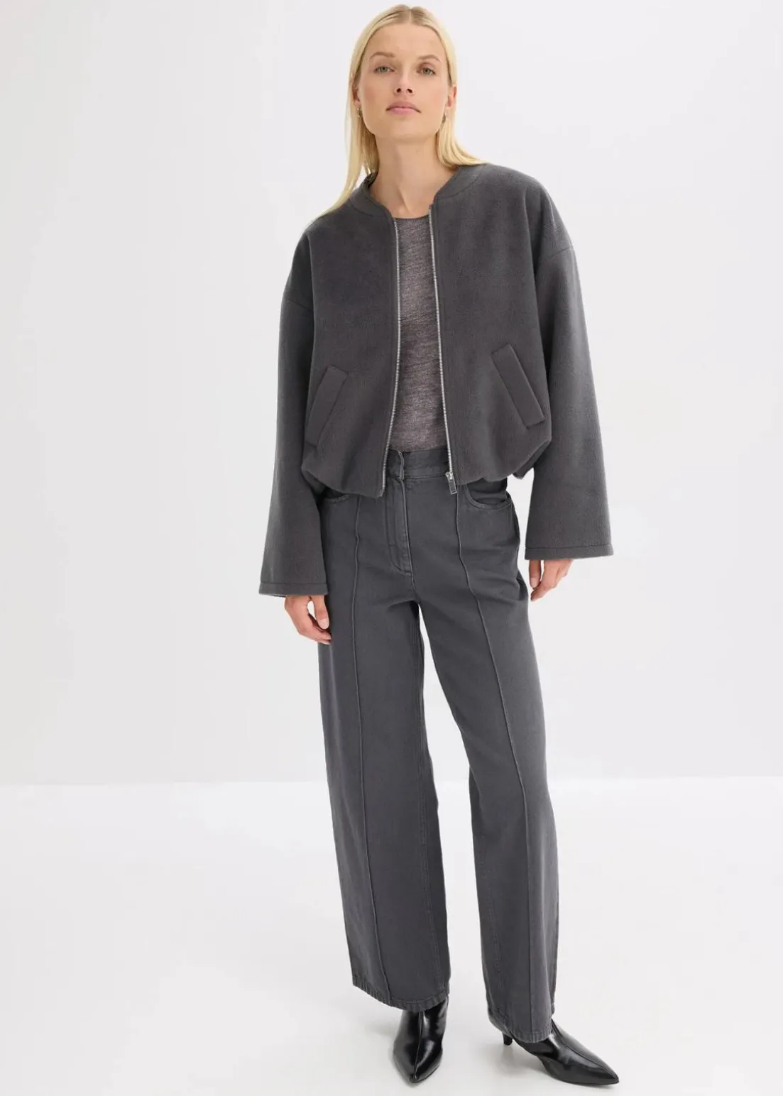 Blouson mit Ballonsaum