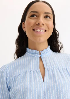 Bluse aus Baumwoll-Viskose Mix