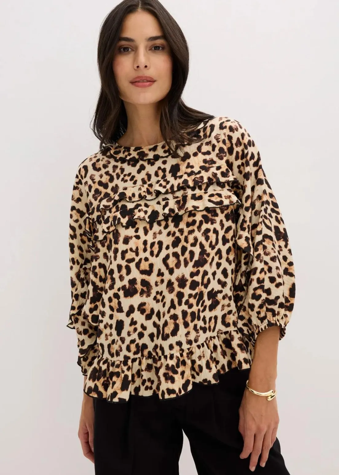 Bluse aus feinem Viskose-Mix