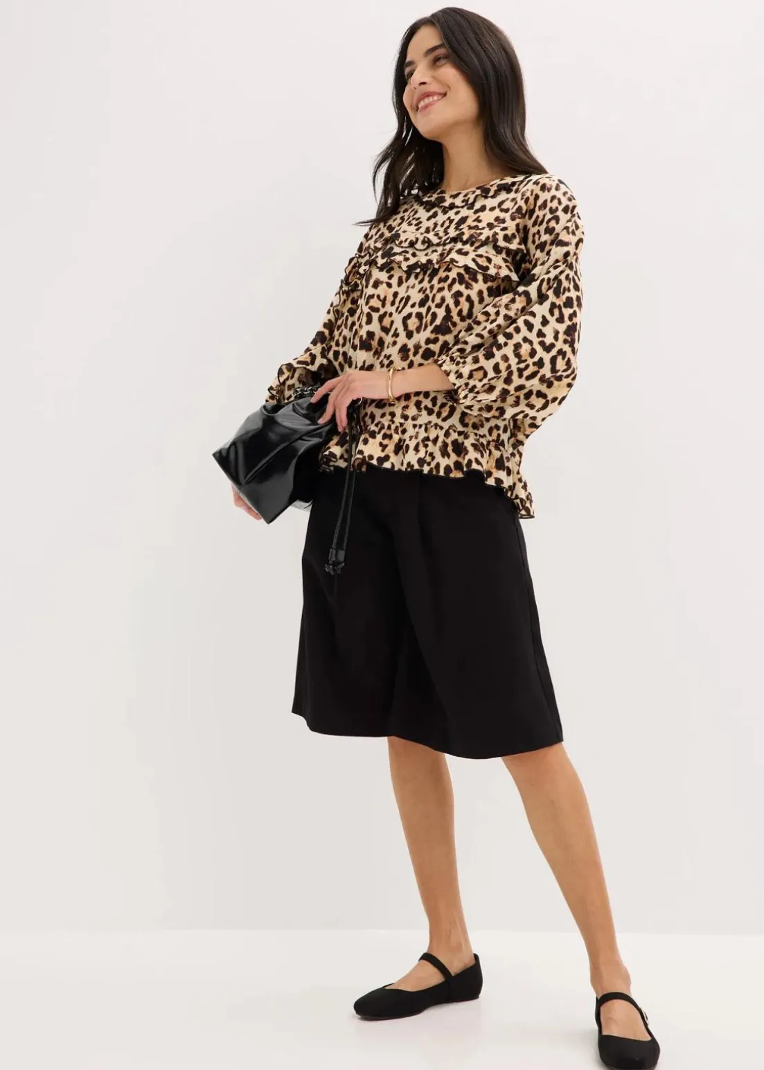 Bluse aus feinem Viskose-Mix