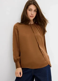 Bluse aus fließendem Satin