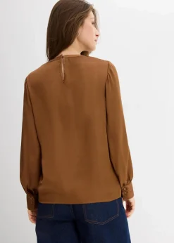 Bluse aus fließendem Satin