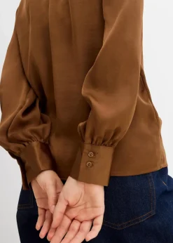 Bluse aus fließendem Satin