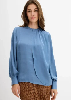 Bluse aus fließendem Satin