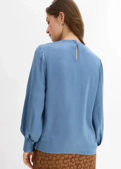 Bluse aus fließendem Satin
