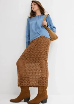 Bluse aus fließendem Satin