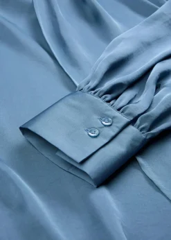 Bluse aus fließendem Satin