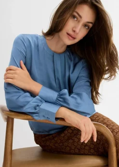 Bluse aus fließendem Satin