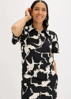 Bluse aus fließendem Satin