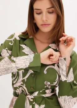 Bluse aus fließendem Satin