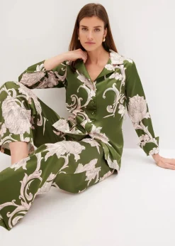 Bluse aus fließendem Satin