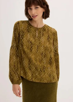 Bluse aus fließendem Satin