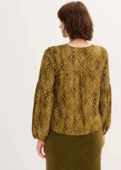 Bluse aus fließendem Satin