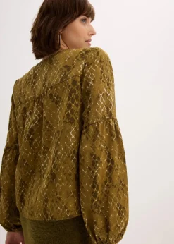 Bluse aus fließendem Satin