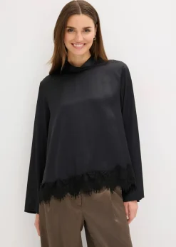 Bluse aus fließendem Satin